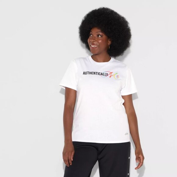 The PHLUID Project 'Authentically Me' Adult Short Sleeve Graphic T-Shirt (XL) - Picture 1 of 3
